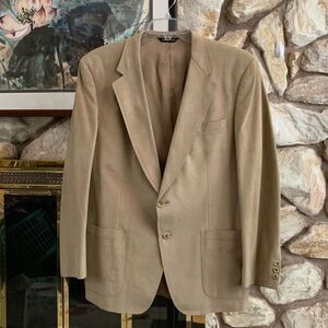 Halston suede blazer 